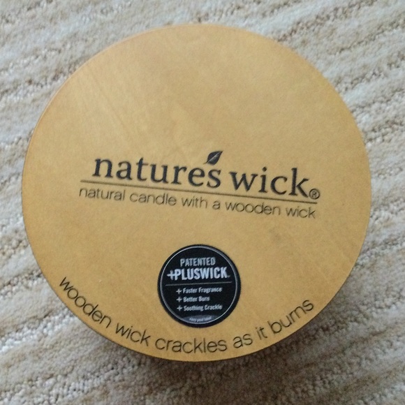 Woodwick Nature's Wick Candle Large 3 Wick Lavender Tea Scented Relaxation 18 oz - Picture 4 of 7